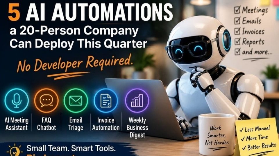 5 AI Automations for a 20-Person Company